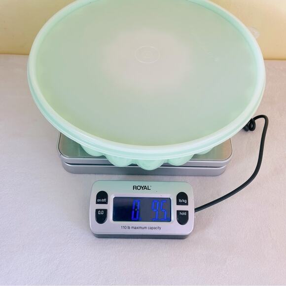 Vintage 3pc Tupperware Jello Mold Ring Bowl Mint Green, Ice, 1201 1202 1203 - Picture 8 of 8